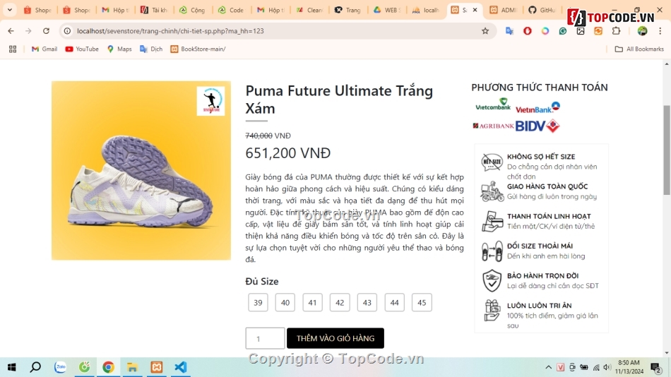 bán hàng PHP,giày dép,bán giày,Code web bán giày dép,giày